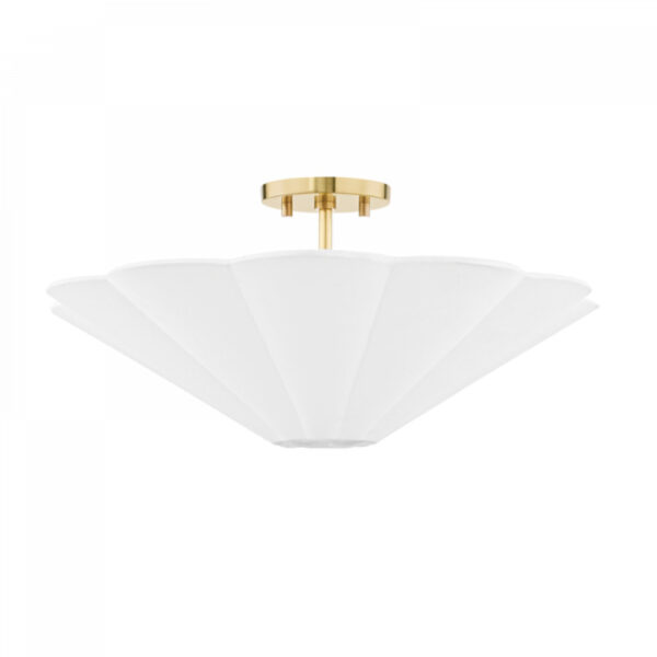 Mitzi by Hudson Valley Lighting Alana Semi Flush H676603 AGB