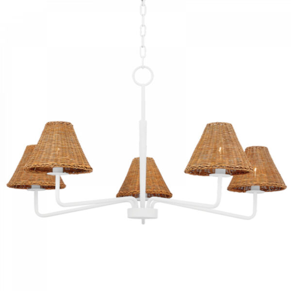 Mitzi by Hudson Valley Lighting Issa Chandelier H704805 TWH