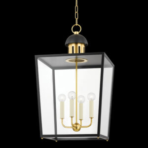 Mitzi by Hudson Valley Lighting JUNE Lantern H737704L AGB SBK
