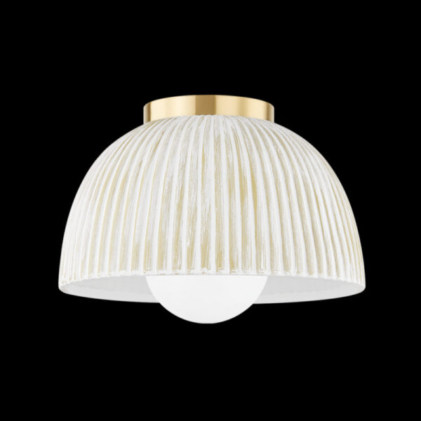 Mitzi by Hudson Valley Lighting ELOISE Flush Mount H750501 AGB CWW