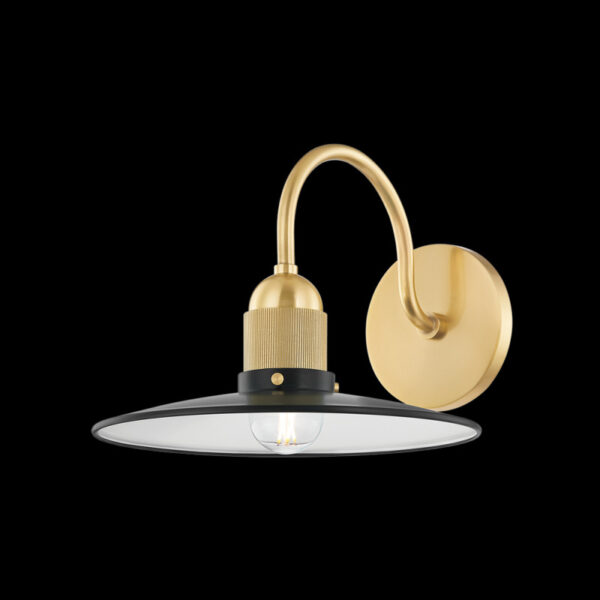 Mitzi by Hudson Valley Lighting LEANNA Wall Sconce H793101 AGB SBK