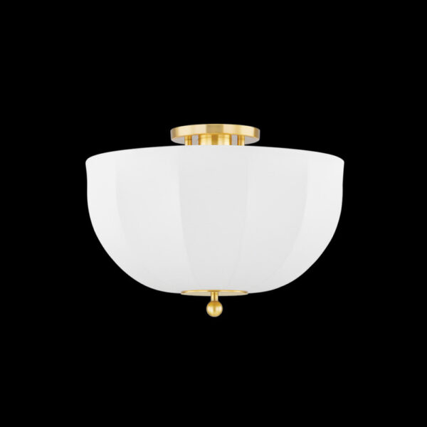 Mitzi by Hudson Valley Lighting MESHELLE Flush Mount H816601 AGB