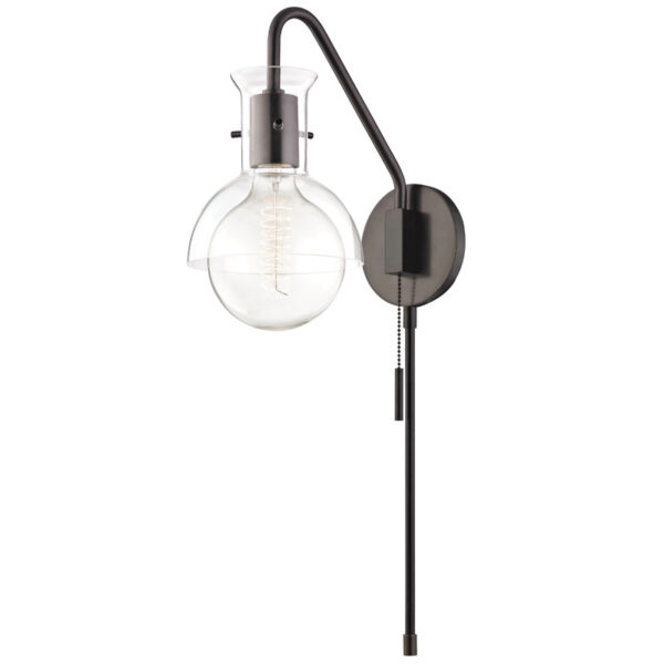 Mitzi by Hudson Valley Lighting Riley Plug in Sconce HL111101G OB