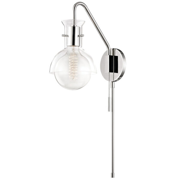 Mitzi by Hudson Valley Lighting Riley Plug in Sconce HL111101G PN