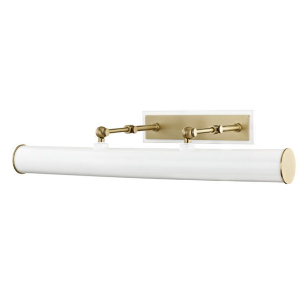 Mitzi by Hudson Valley Lighting Holly Plug In Picture Light HL263203 AGB WH