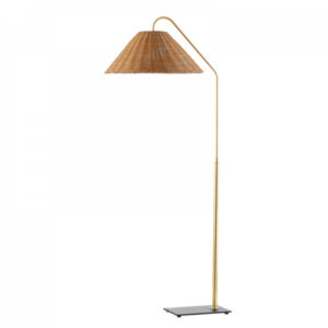 Mitzi by Hudson Valley Lighting Lauren Floor Lamp HL599401 AGB TBK