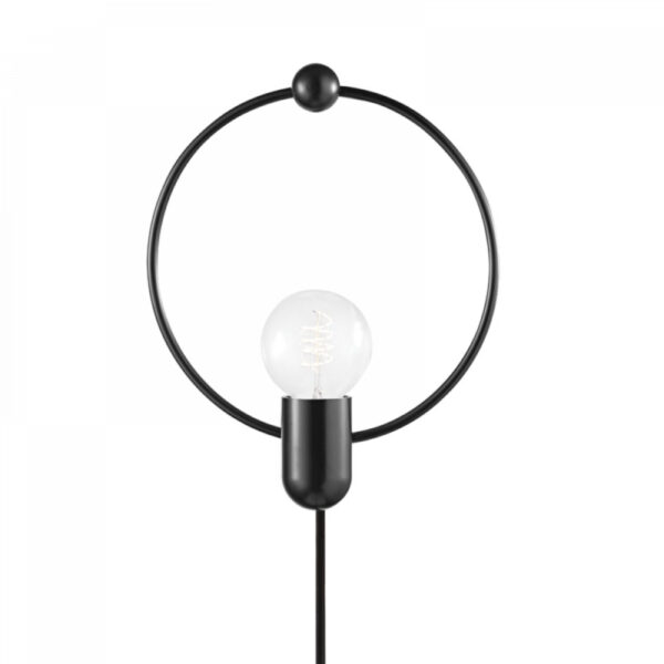 Mitzi by Hudson Valley Lighting Darcy Plug in Sconce HL638201 SBK