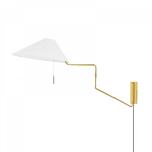 Mitzi by Hudson Valley Lighting Aisa Plug in Sconce HL647201 AGB