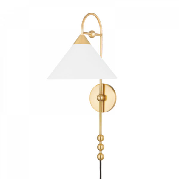 Mitzi by Hudson Valley Lighting Sang Wall Sconce HL682201 AGB