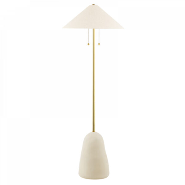 Mitzi by Hudson Valley Lighting Maia Floor Lamp HL692401 AGB CBG