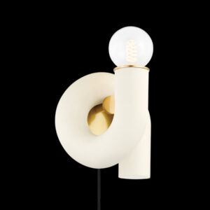 Mitzi by Hudson Valley Lighting JOLIE Plug in Sconce HL725201 AGB TCR