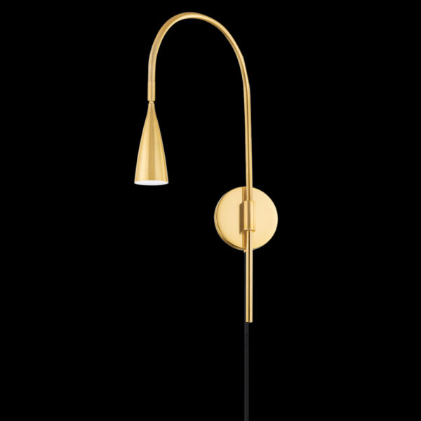 Mitzi by Hudson Valley Lighting JENICA Plug in Sconce HL811201 AGB