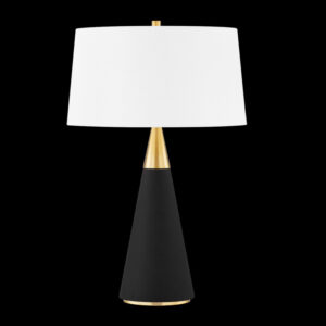 Mitzi by Hudson Valley Lighting JEN TABLE LAMP HL819201 AGB BKL