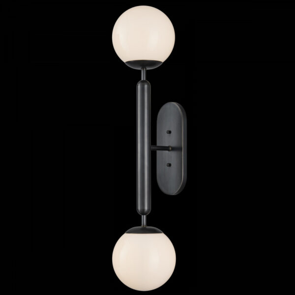 Currey Barbican Double Light Bronze Wall Sconce 5800 0035