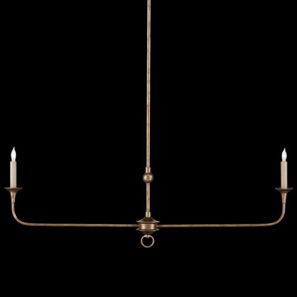 Currey Nottaway Bronze Linear Chandelier 9000 1128