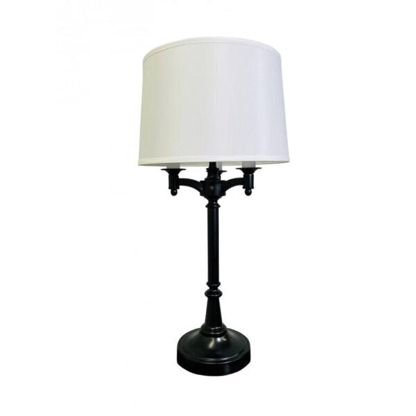 House of Troy Lancaster 31.75" Antique Brass Six Way Table Lamp L850 BLK