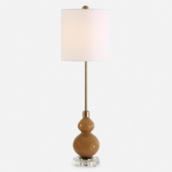 Uttermost Sienna Caramel Glass Buffet Lamp 30431 1