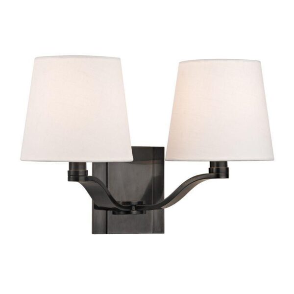 2 LIGHT WALL SCONCE 2462 OB