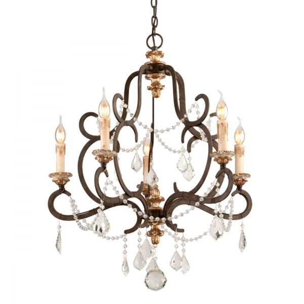 Troy Bordeaux Chandelier F3515 PZ DG