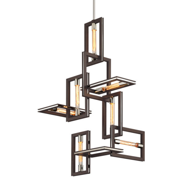 Troy Enigma Chandelier F6187 TBZ SS