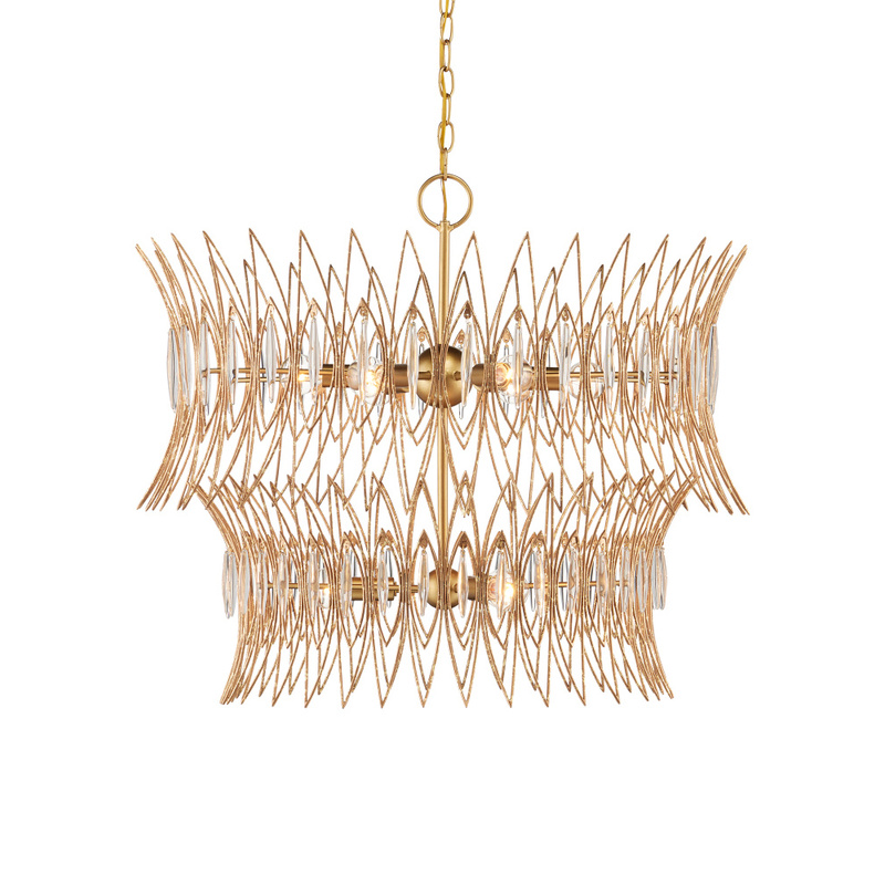Currey Marquise Medium Gold Chandelier 9000 1287
