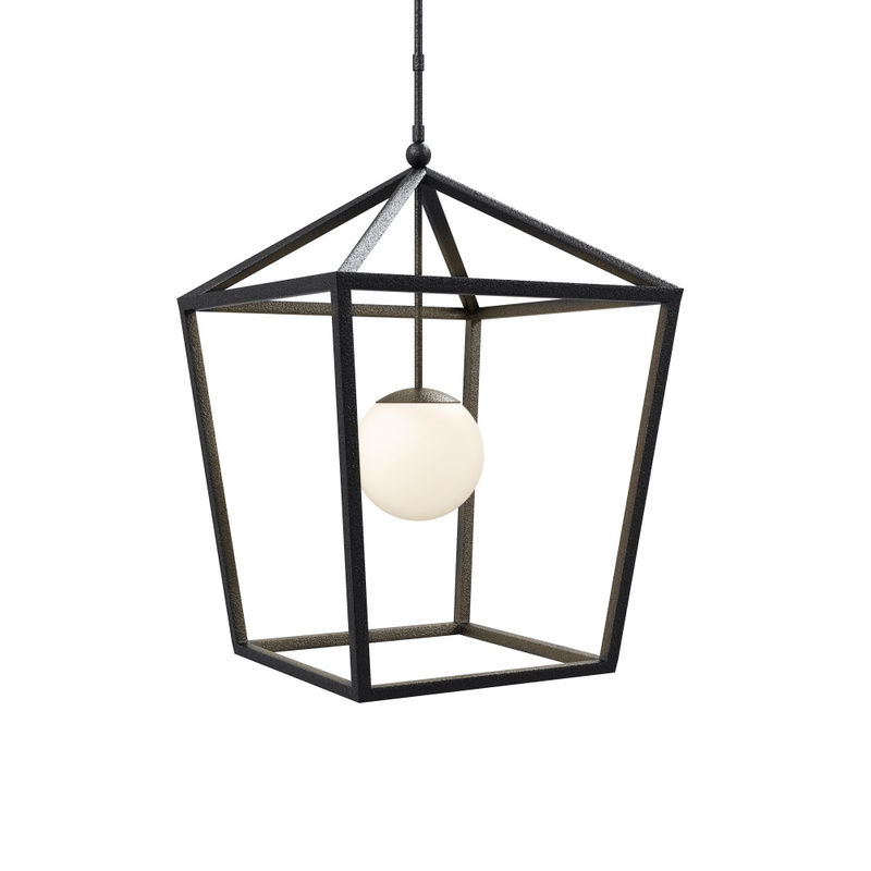 Currey Denison Large Black Outdoor Lantern 9500 0024