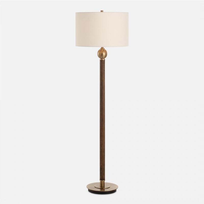 Uttermost Keros Dark Oak Floor Lamp 30448