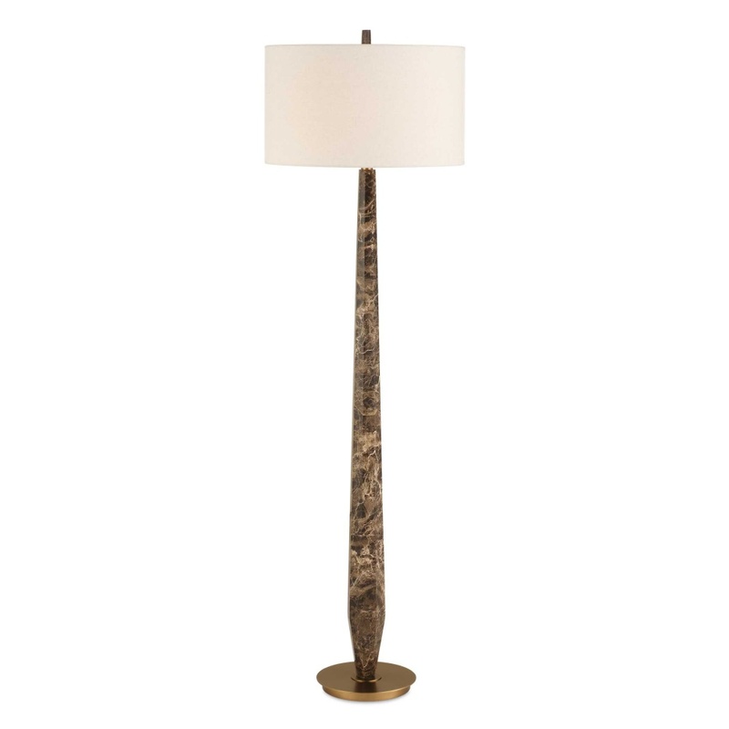 Uttermost Tyree Brown Marble Floor Lamp 30553