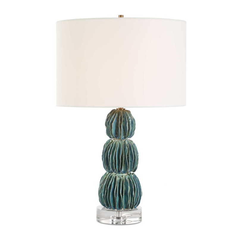 Uttermost Bonaire Teal Blue Table Lamp 30572