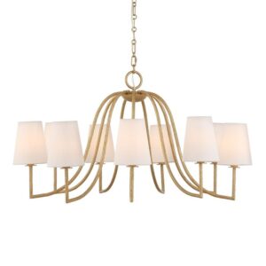 Uttermost Seville 9 Light Gold Chandelier 21399