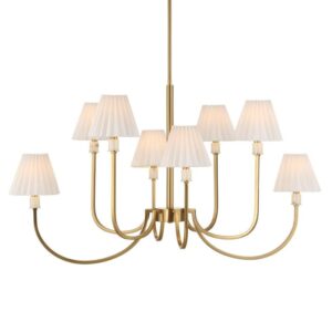 Uttermost Poppins 8 Light Brass Chandelier 21406