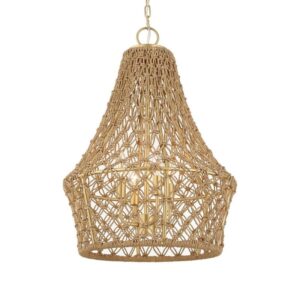 Uttermost Macrame 4 Light Rope Pendant 21633
