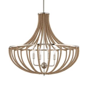 Uttermost Lovelock 4 Light Rope Empire Chandelier 21634