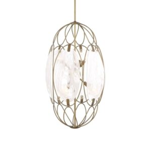Uttermost Valencia 6 Light Glass Panel Pendant 21641