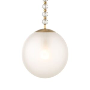 Uttermost Ripple 1 Light Frost Glass Pendant 21643