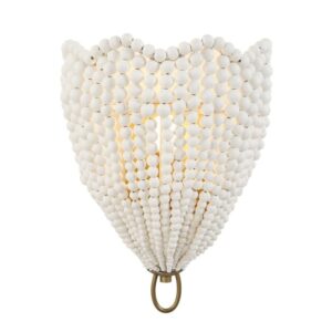Uttermost Biddeford 1 Light White Beaded Sconce 22597