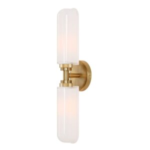 Uttermost Wellsville 2 Lt Brass Sconce 22607