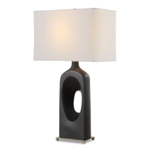 Uttermost Void Matte Black Table Lamp 30586 1
