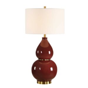 Uttermost Gourd Burgundy Table Lamp 30644 1
