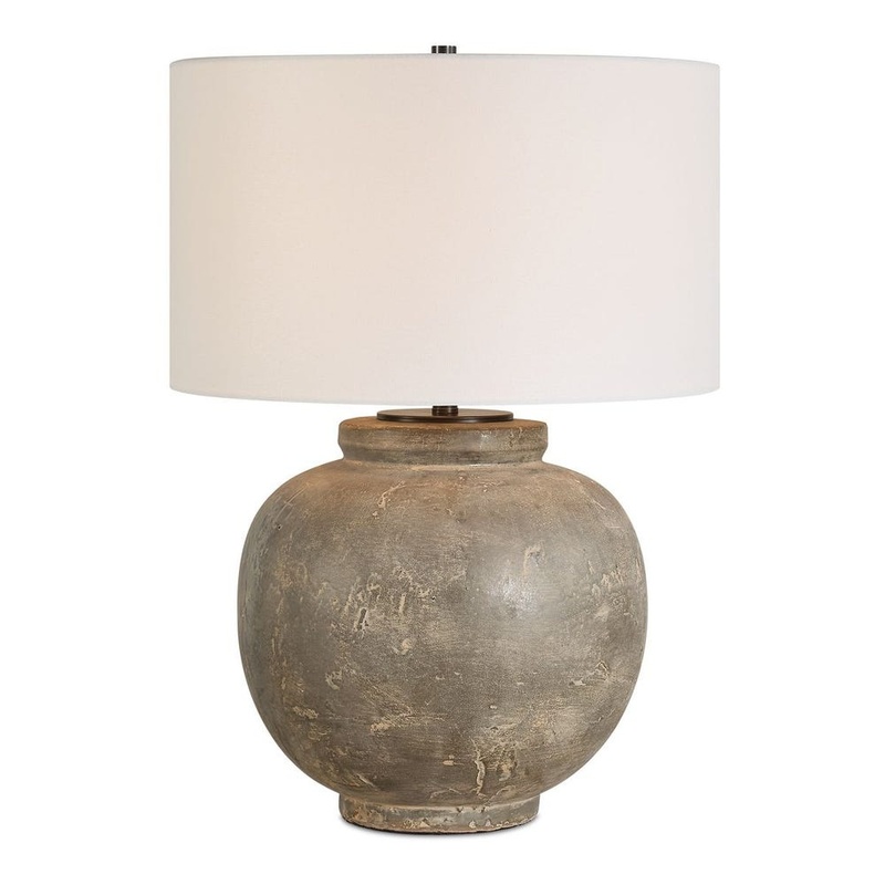 Uttermost Rock Of Ages Rust Brown Table Lamp 30647