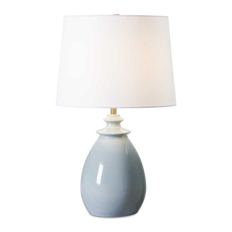 Uttermost Lorene Light Blue Table Lamp 30656 1