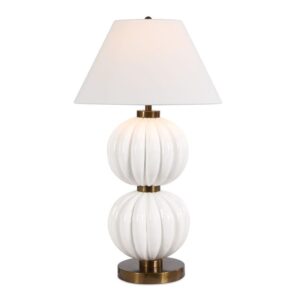 Uttermost Irena White Sphere Table Lamp 30663