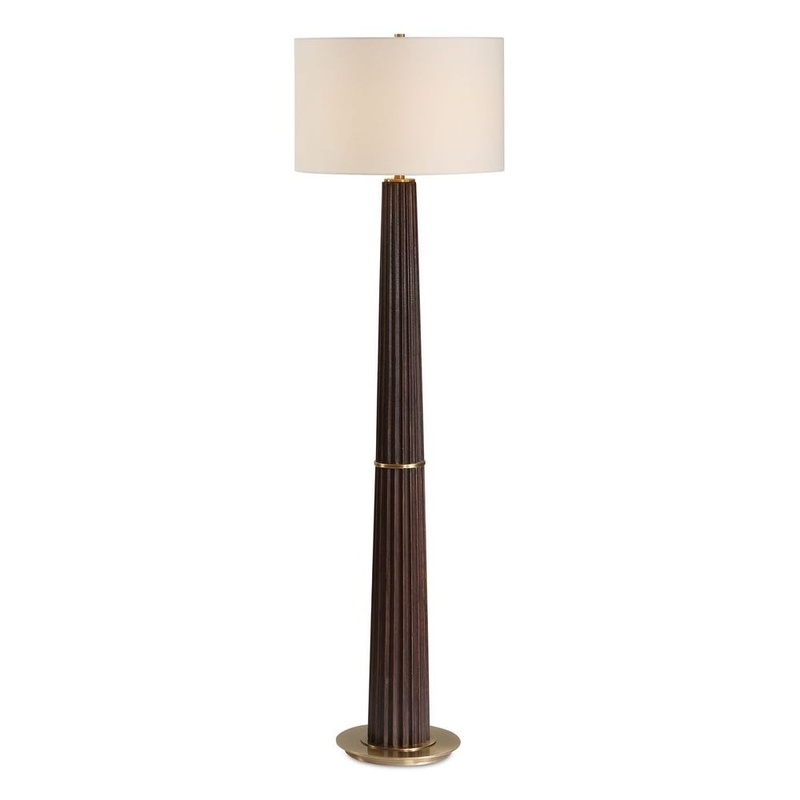 Uttermost Forage Dark Oak Floor Lamp 30671
