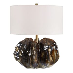 Uttermost Jaudon Brown Glass Table Lamp 30677