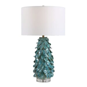 Uttermost Mina Teal Blue Table Lamp 30683